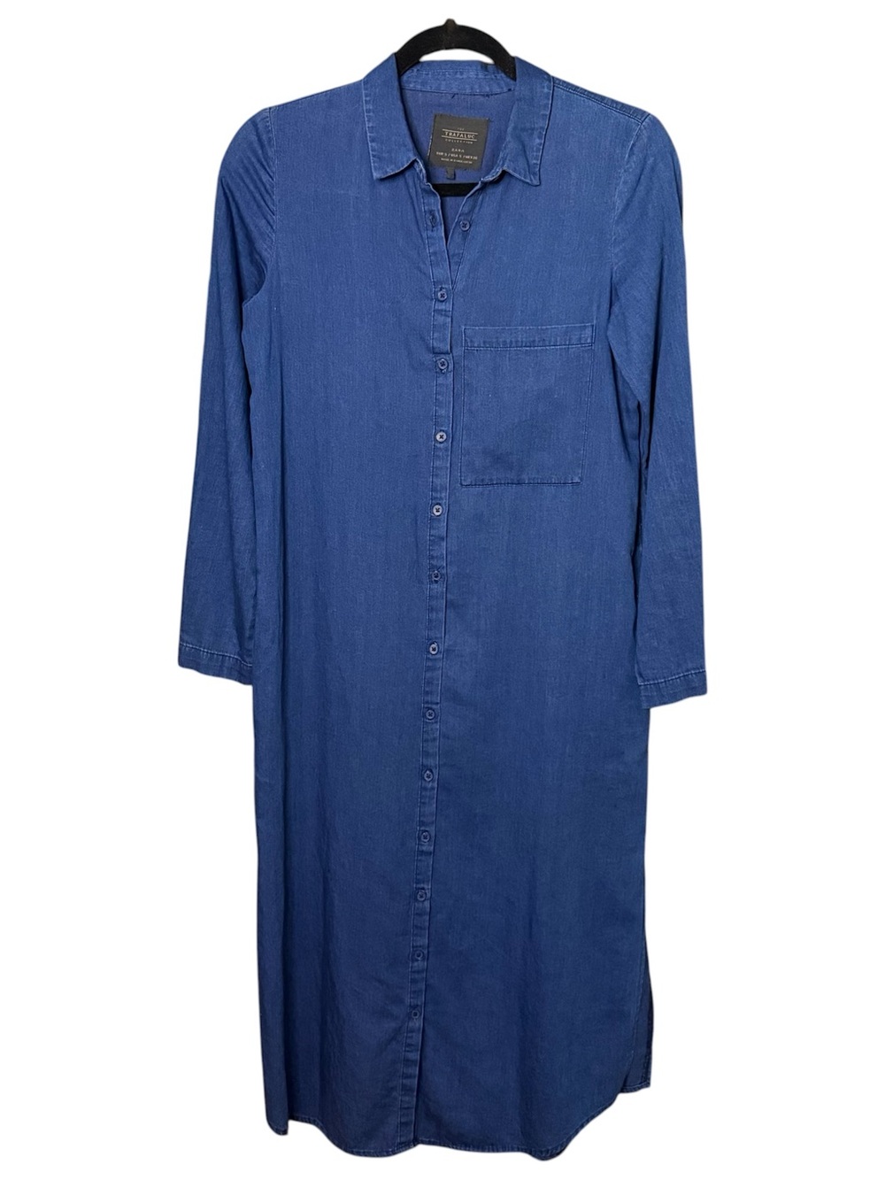 ZARA Long Sleeve Denim Shirt Dress